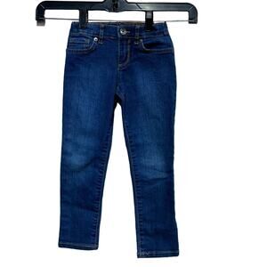 Place Girls Size 5 Super Skinny Adjustable Waist Stretch Cotton Blue Jeans